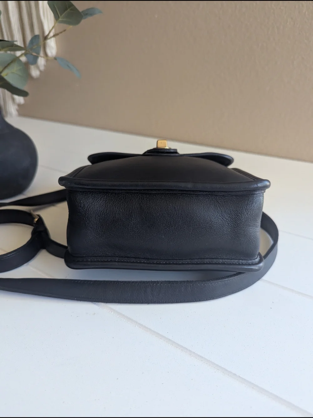 vintage Coach Murphy Bag styled with a glittery